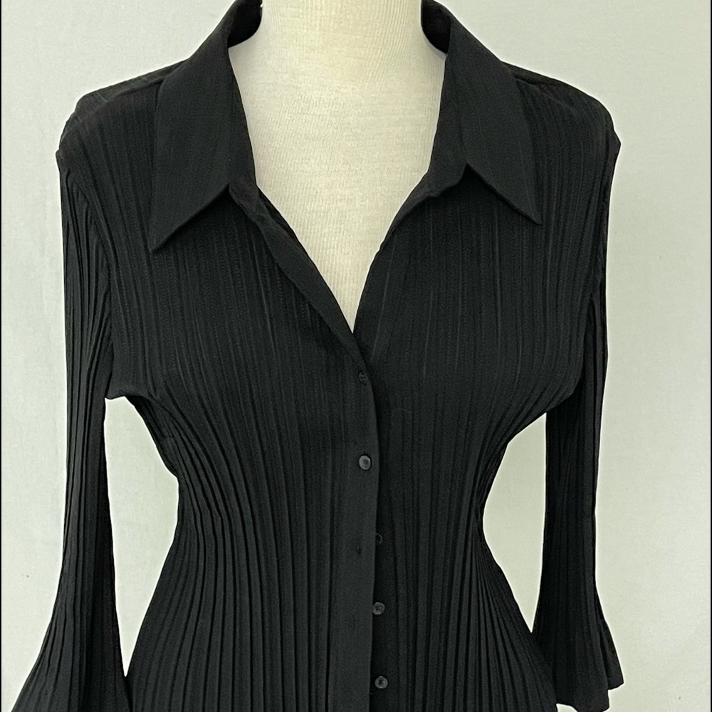 Black Christopher Banks Woman’s Dress Shirt
